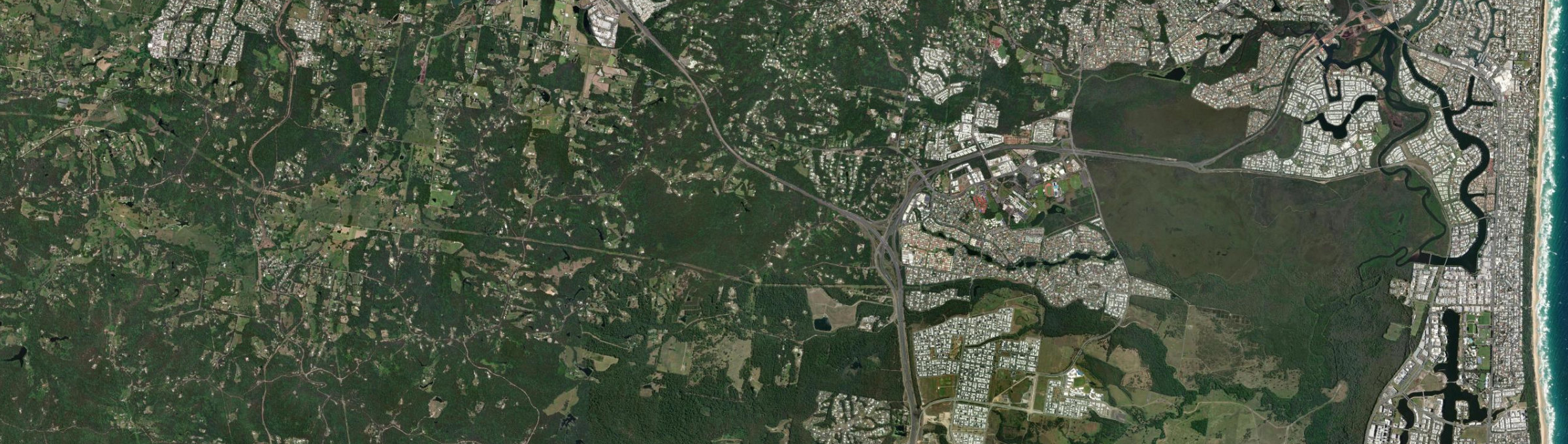 Aerial view of Tanawha, QLD
