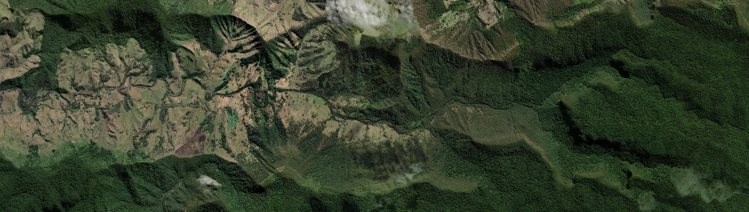Aerial view of Mount Gipps, QLD
