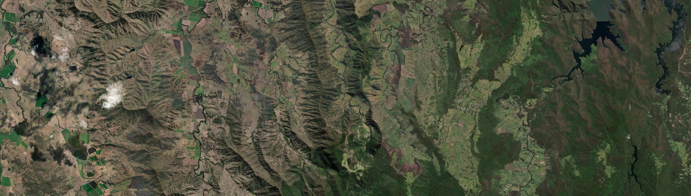 Aerial view of Sarabah, QLD