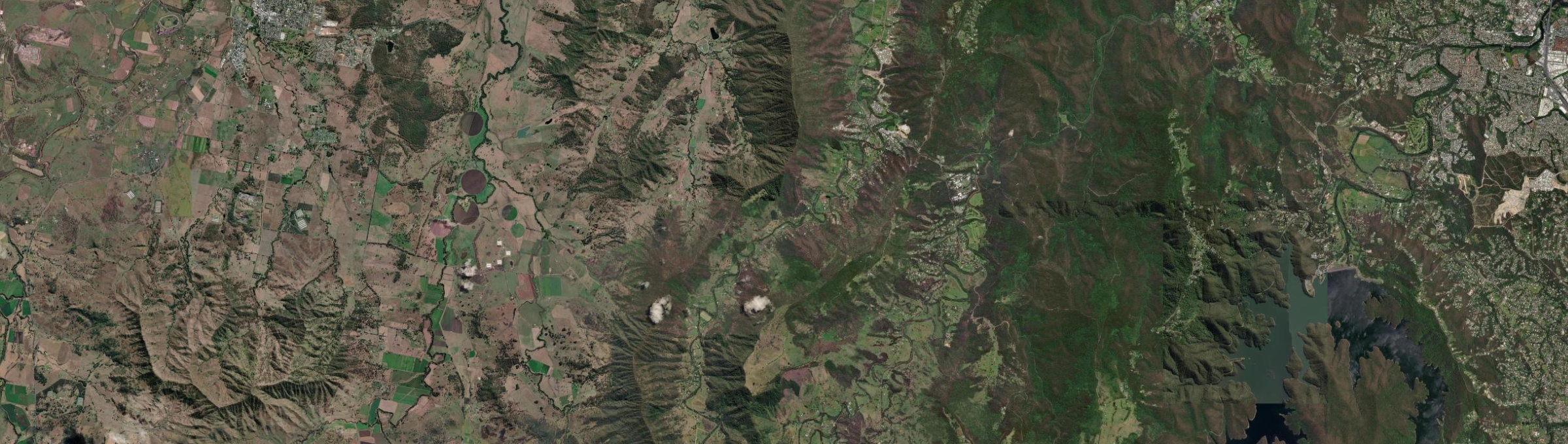 Aerial view of Canungra, QLD