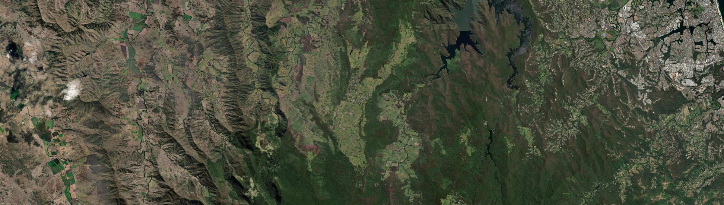 Aerial view of Beechmont, QLD