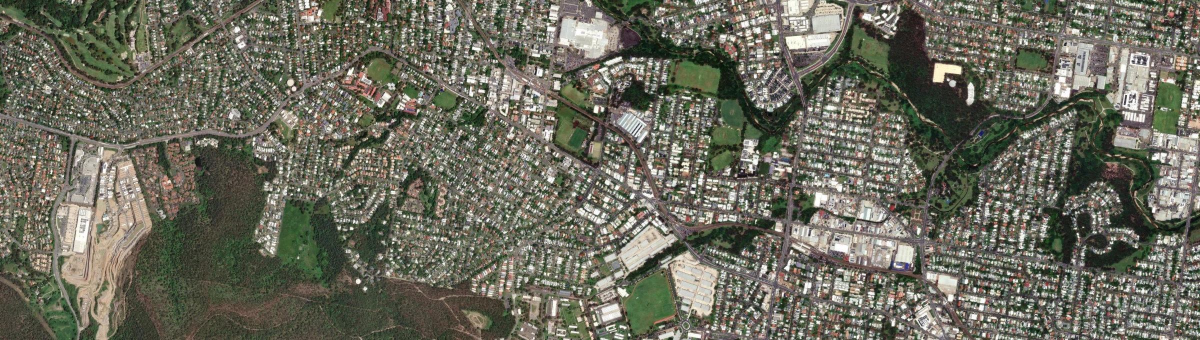 Aerial view of Gaythorne, QLD