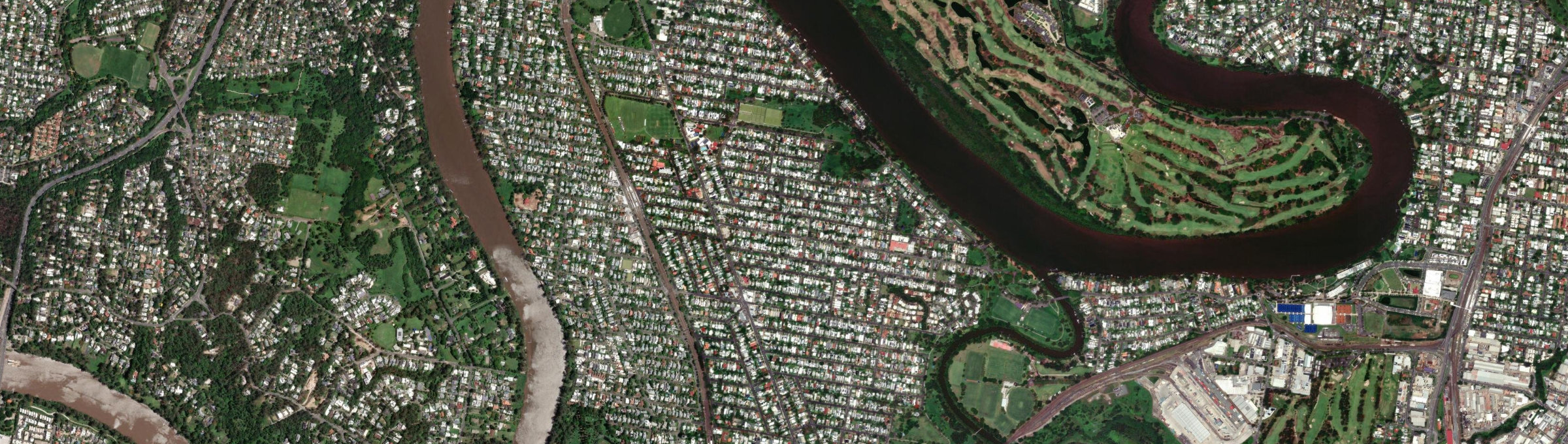Aerial view of Graceville, QLD