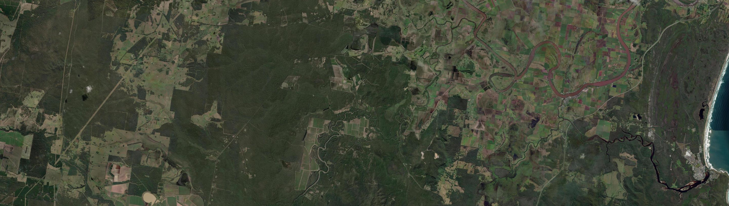 Aerial view of Bora Ridge, NSW