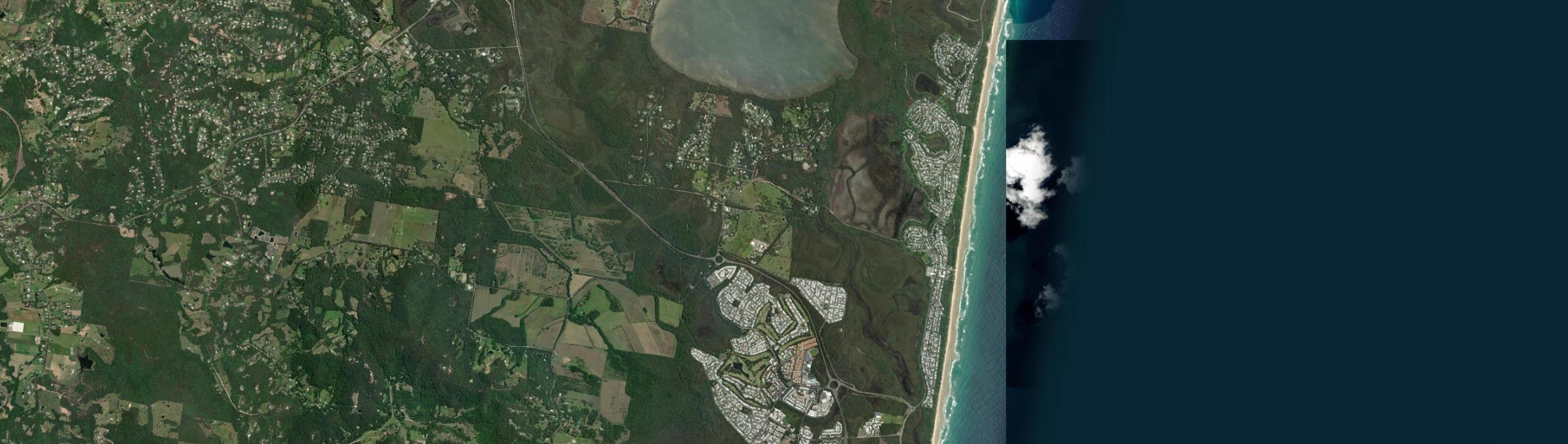 Aerial view of Peregian Beach, QLD