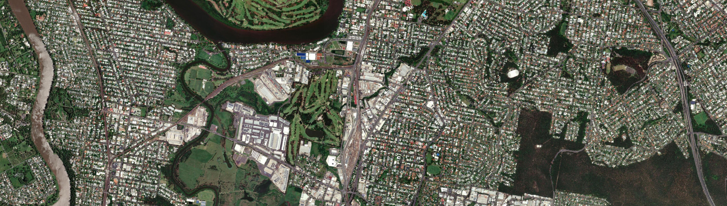 Aerial view of Yeerongpilly, QLD