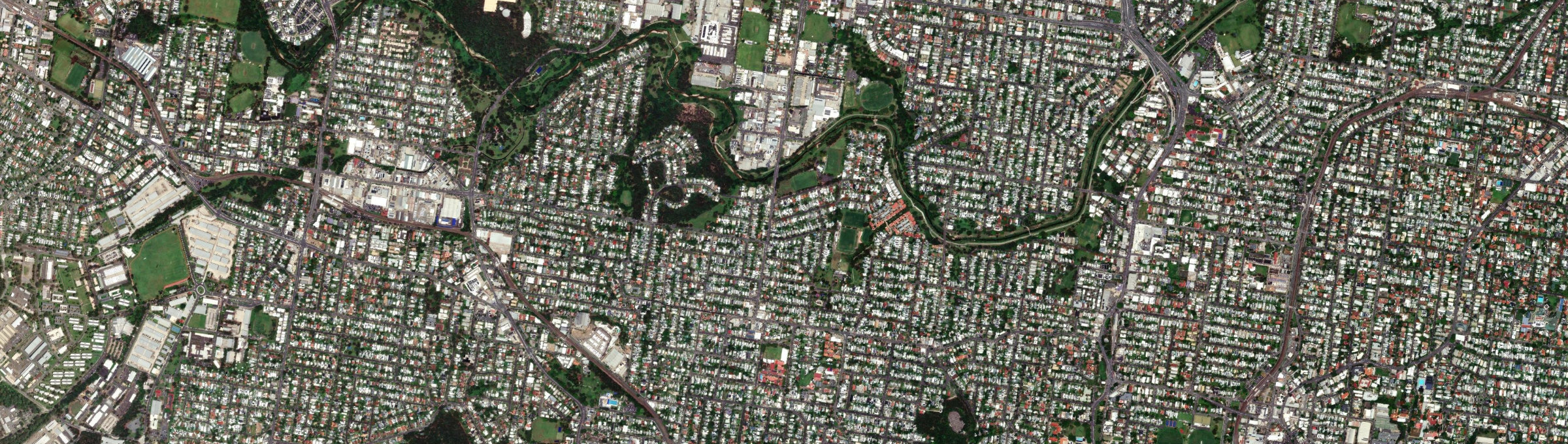 Aerial view of Grange (Qld), QLD