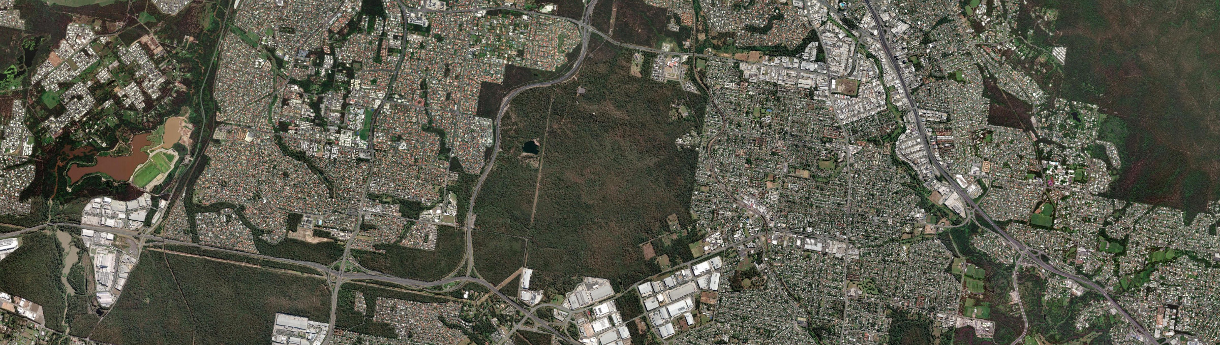Aerial view of Karawatha, QLD