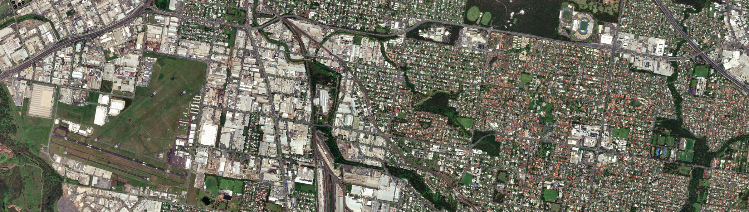 Aerial view of Coopers Plains, QLD