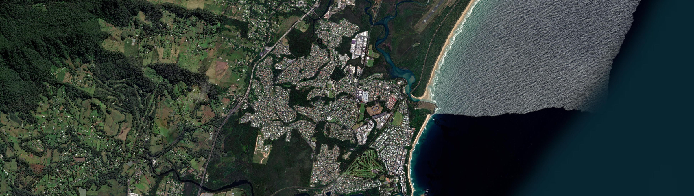 Aerial view of Toormina, NSW