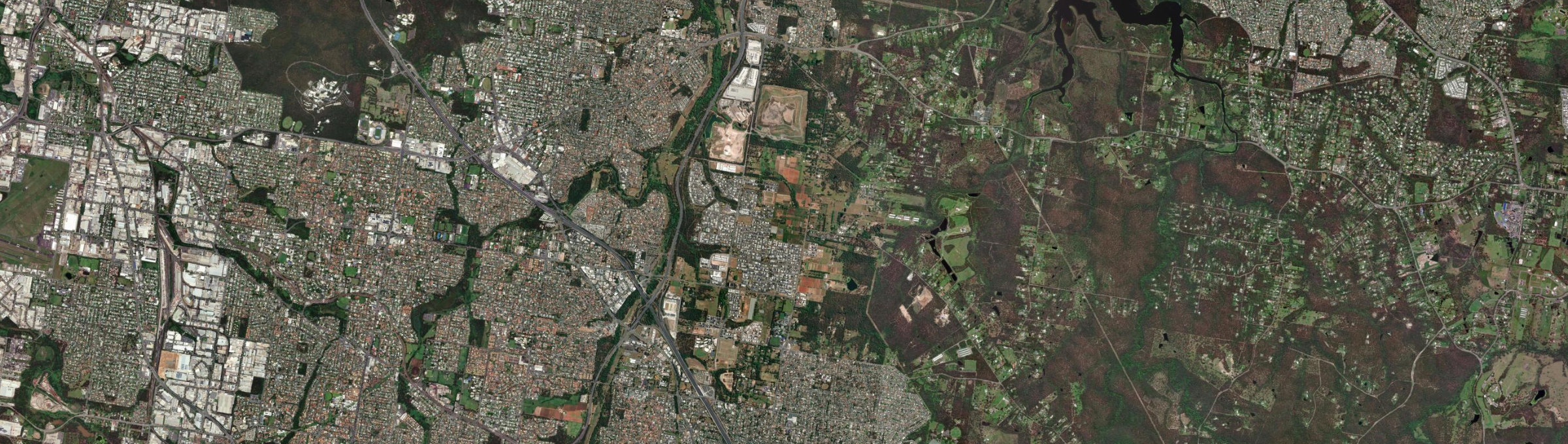 Aerial view of Rochedale, QLD