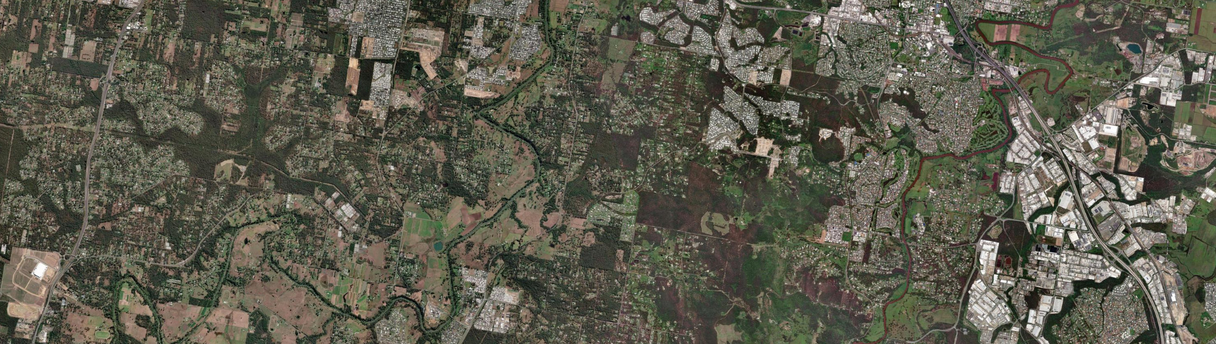 Aerial view of Buccan, QLD