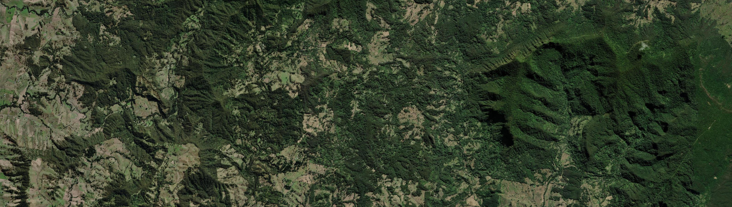 Aerial view of Lillian Rock, NSW