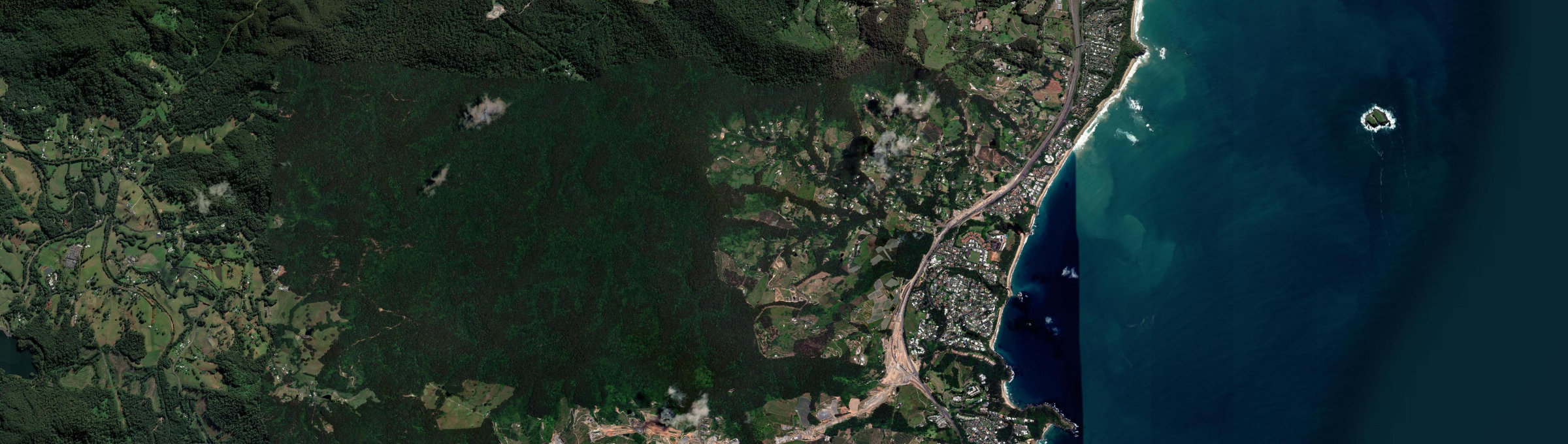 Aerial view of Korora, NSW