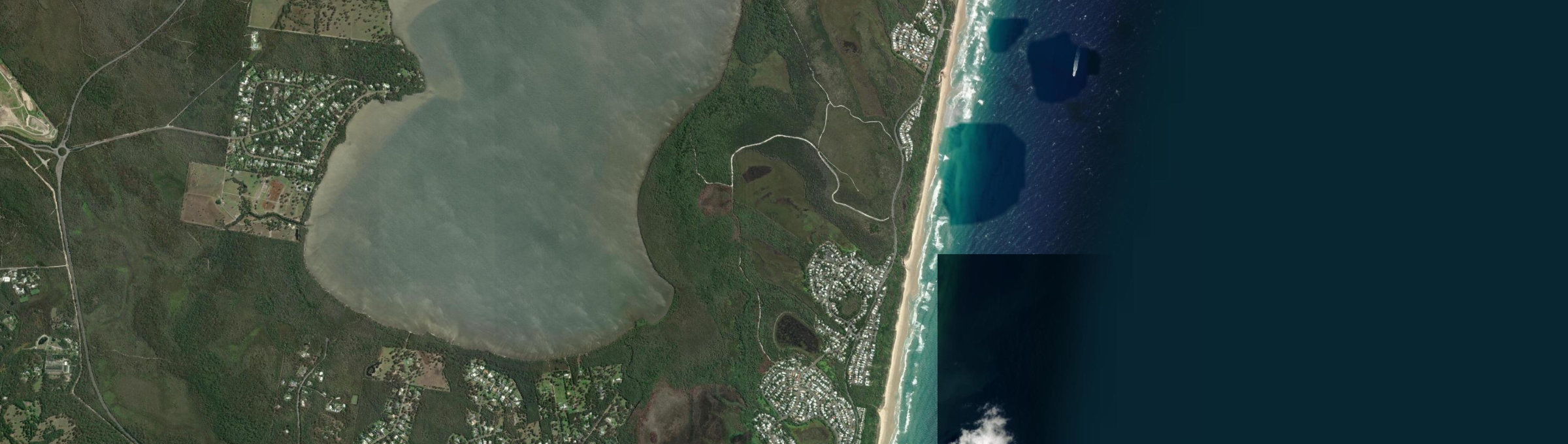 Aerial view of Marcus Beach, QLD