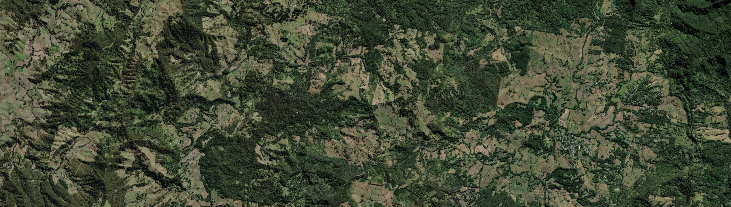 Aerial view of Stony Chute, NSW