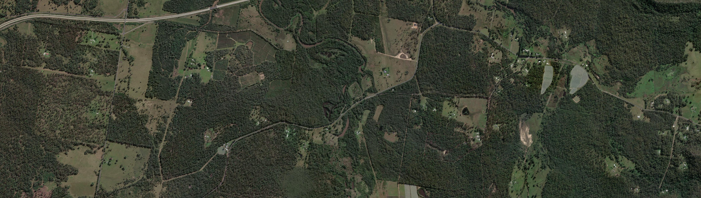 Aerial view of Sandy Crossing, NSW