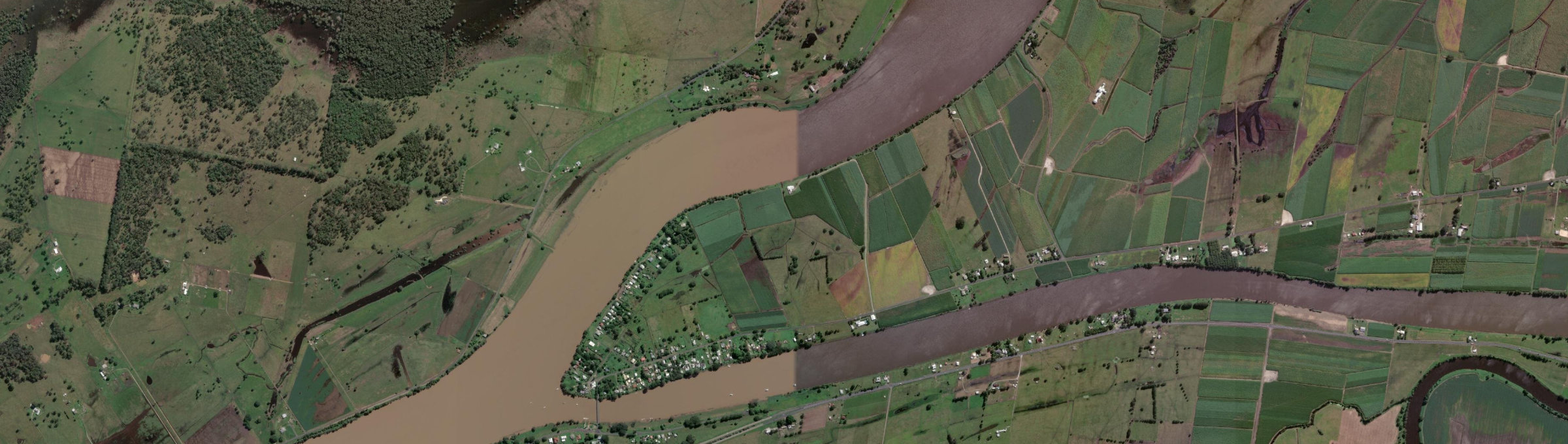 Aerial view of Brushgrove, NSW