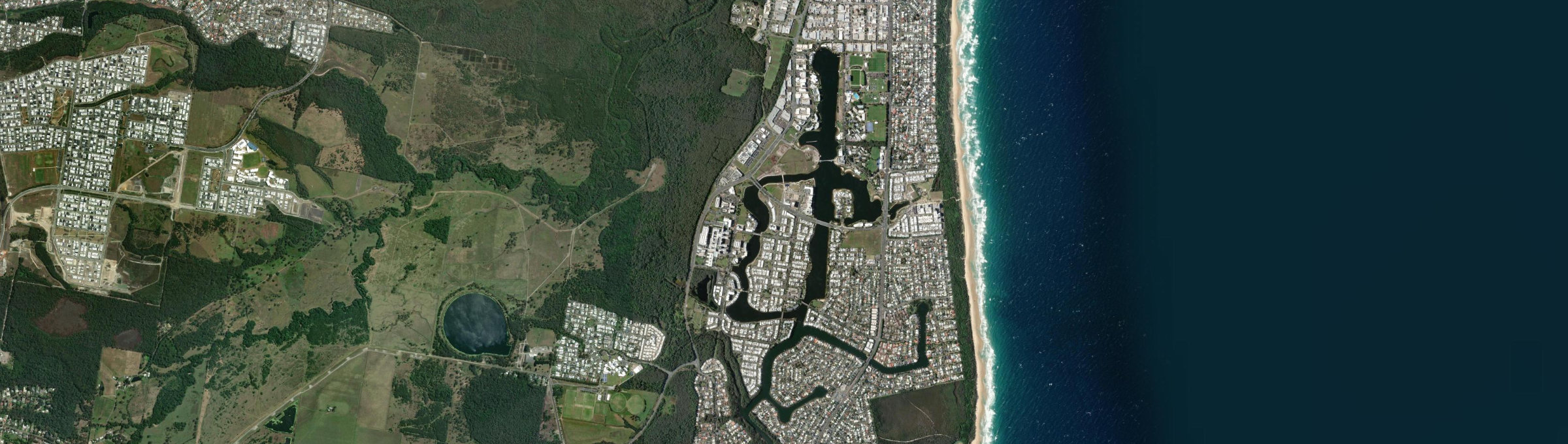 Aerial view of Birtinya, QLD