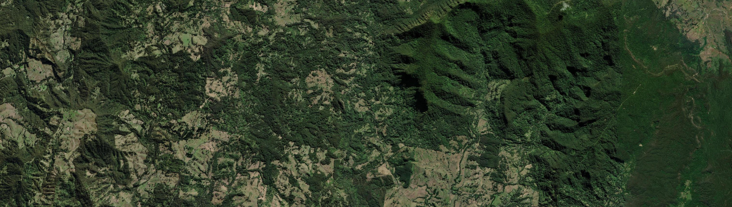 Aerial view of Blue Knob, NSW
