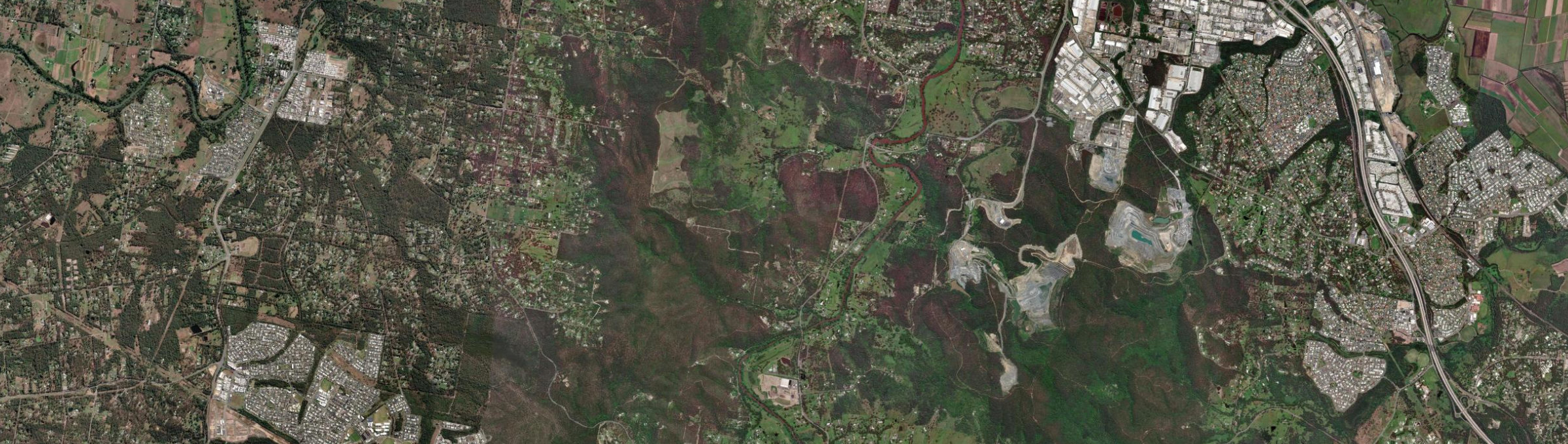Aerial view of Wolffdene, QLD