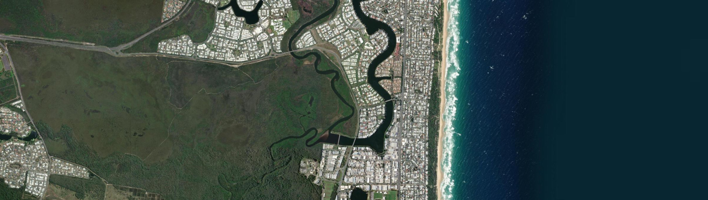 Aerial view of Warana, QLD