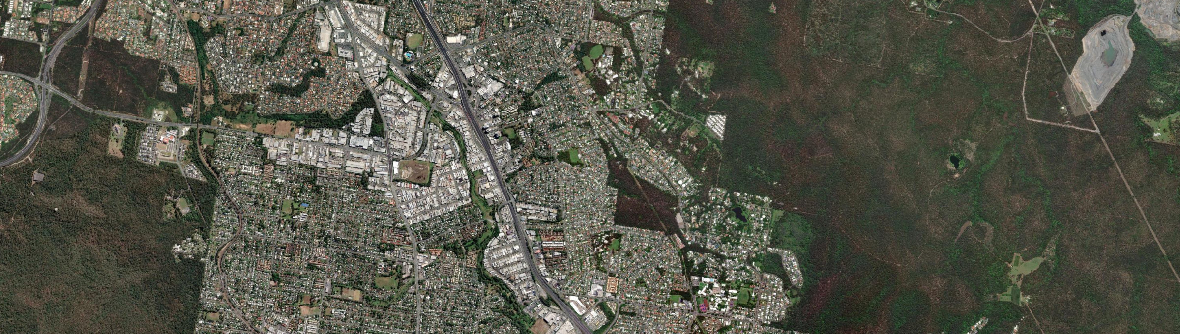 Aerial view of Springwood (Qld), QLD