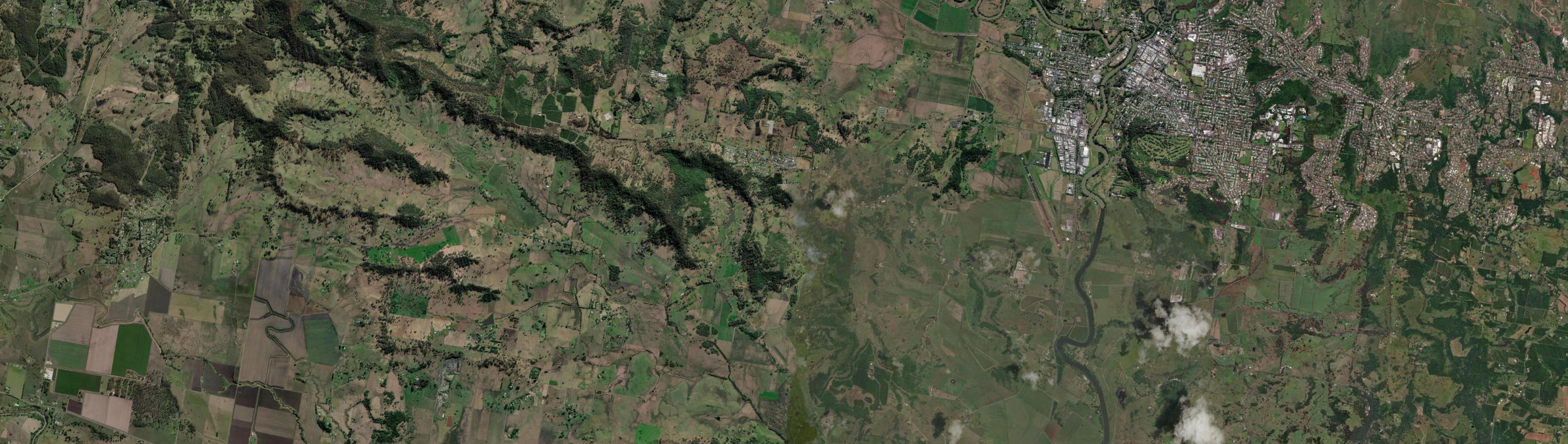 Aerial view of Caniaba, NSW