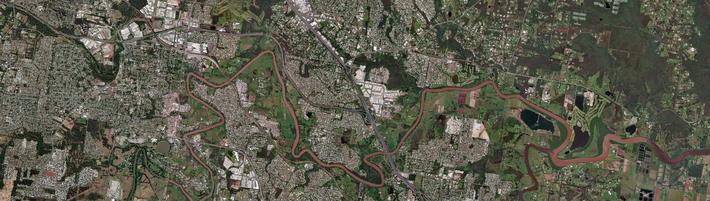 Aerial view of Loganholme, QLD