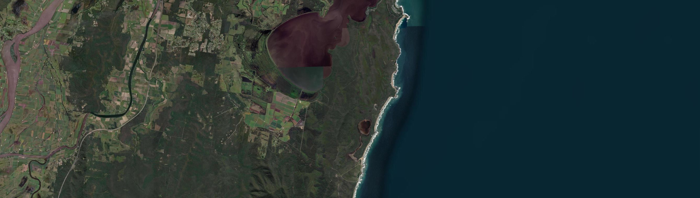 Aerial view of Yuraygir, NSW