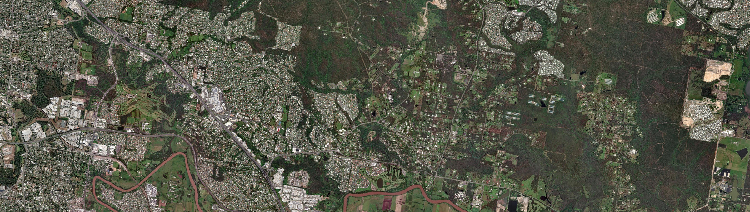 Aerial view of Cornubia, QLD