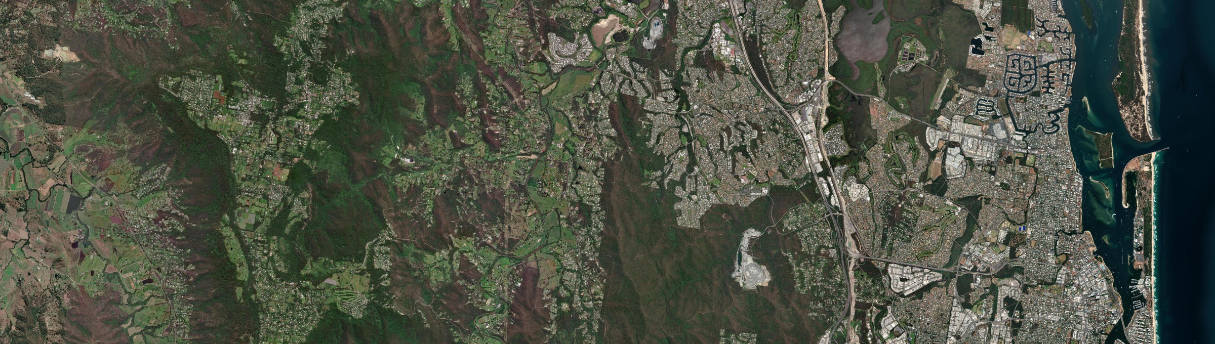 Aerial view of Maudsland, QLD
