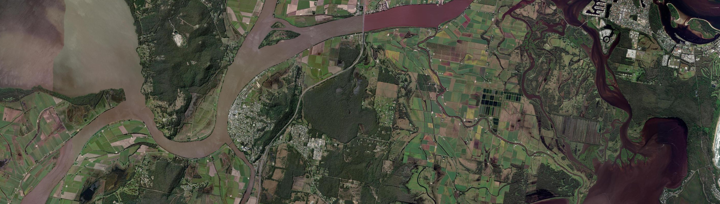 Aerial view of James Creek, NSW