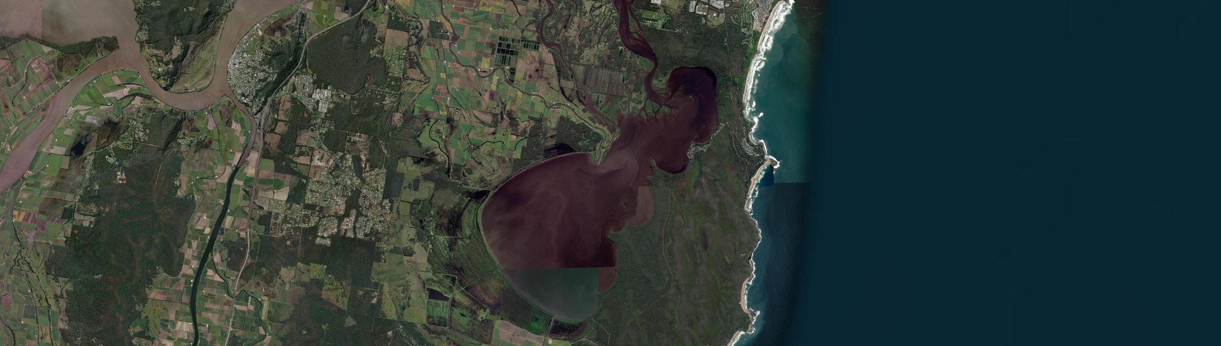 Aerial view of Wooloweyah, NSW