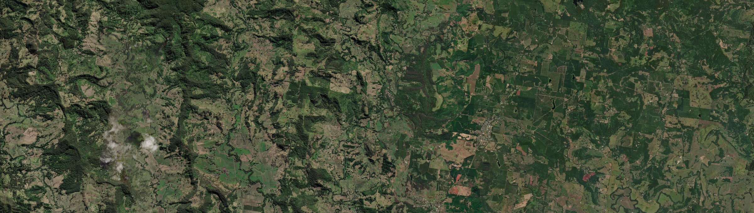 Aerial view of The Channon, NSW