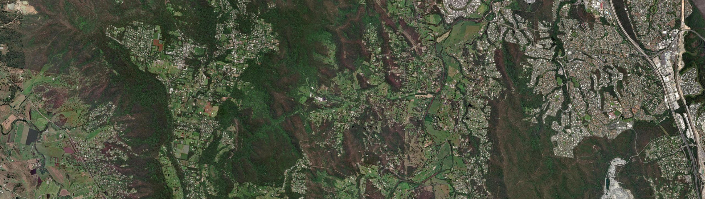 Aerial view of Guanaba, QLD