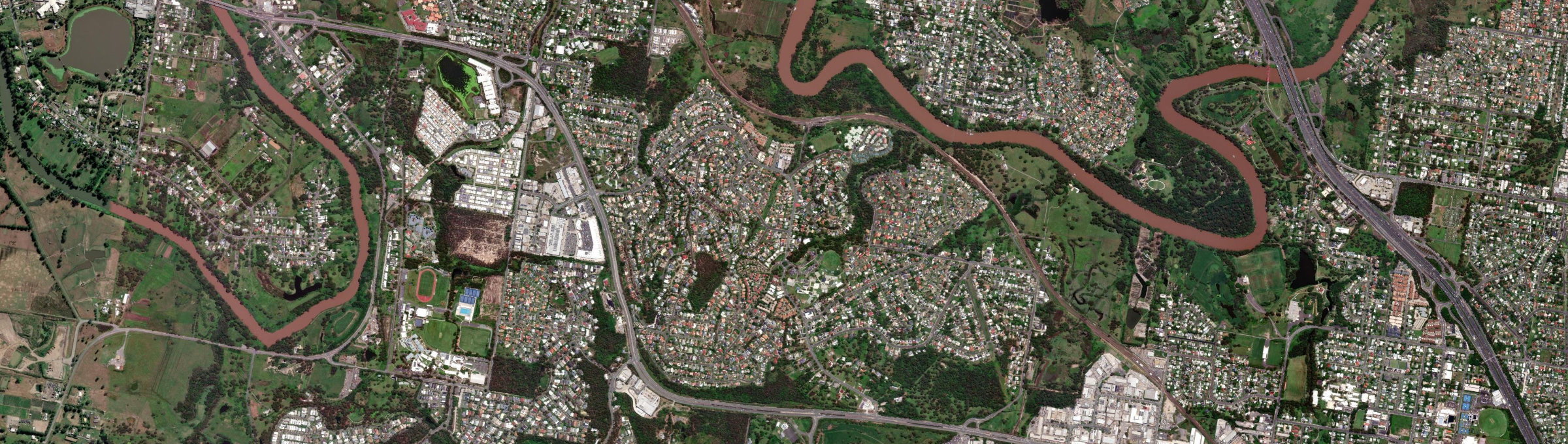 Aerial view of Edens Landing, QLD