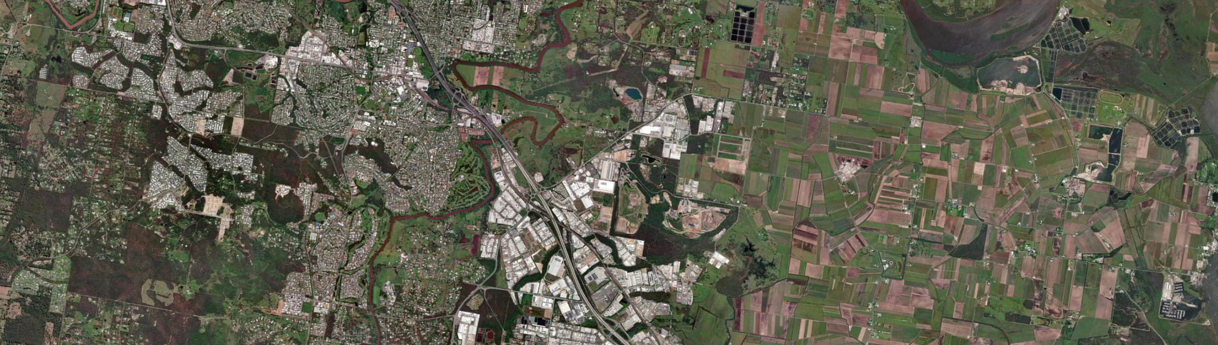 Aerial view of Stapylton, QLD