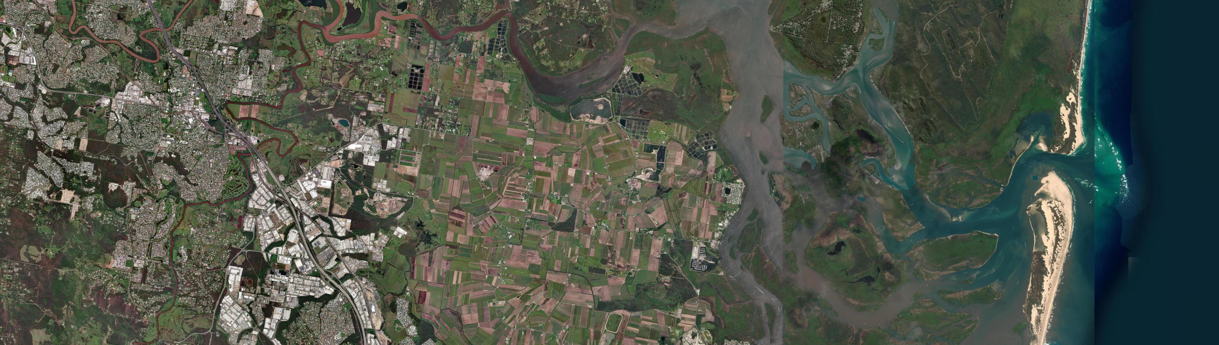 Aerial view of Woongoolba, QLD
