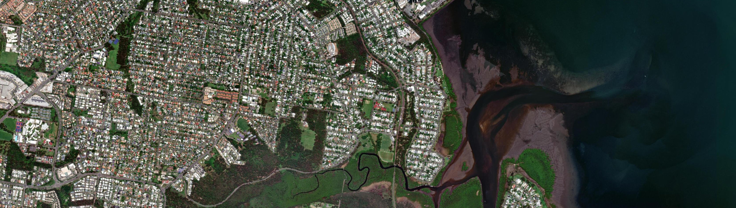 Aerial view of Lota, QLD