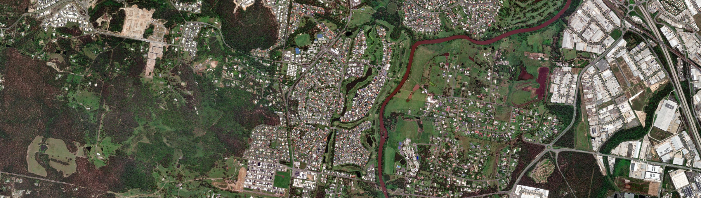 Aerial view of Windaroo, QLD