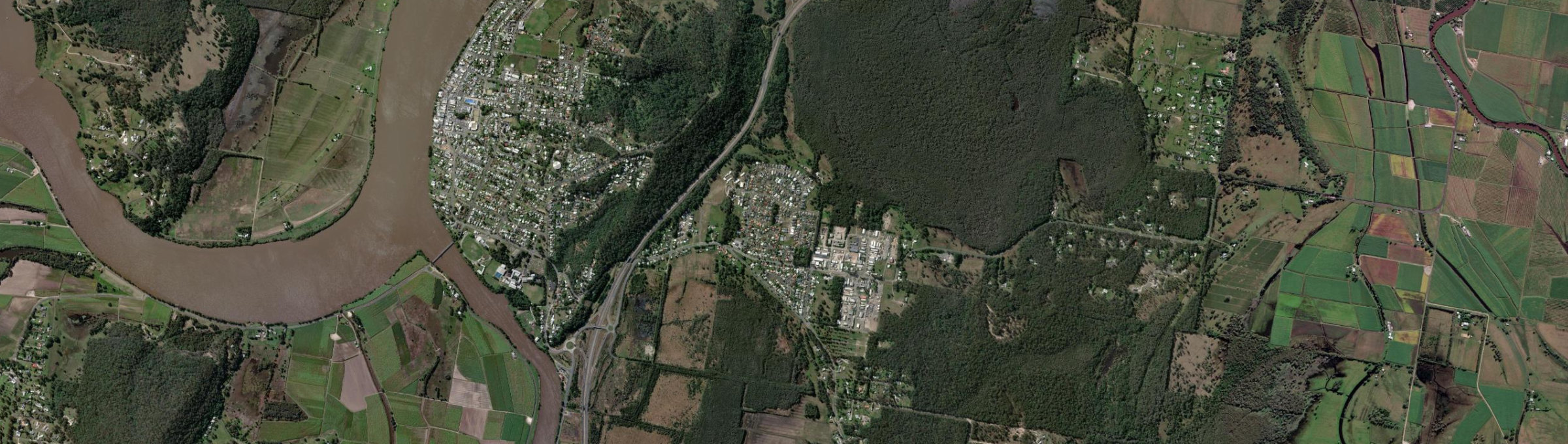 Aerial view of Townsend, NSW