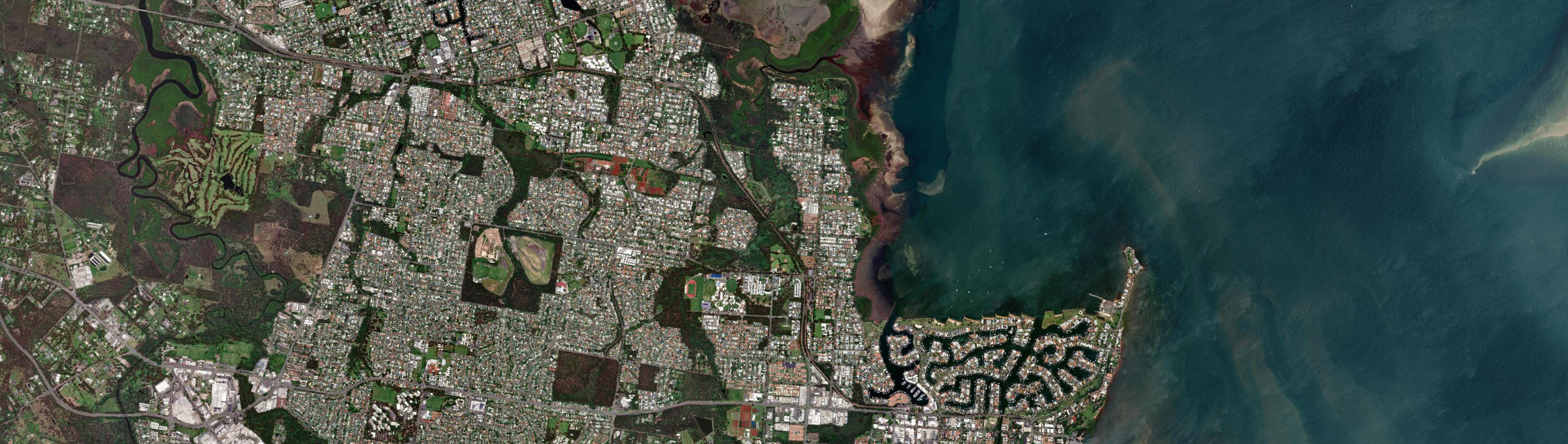 Aerial view of Ormiston, QLD