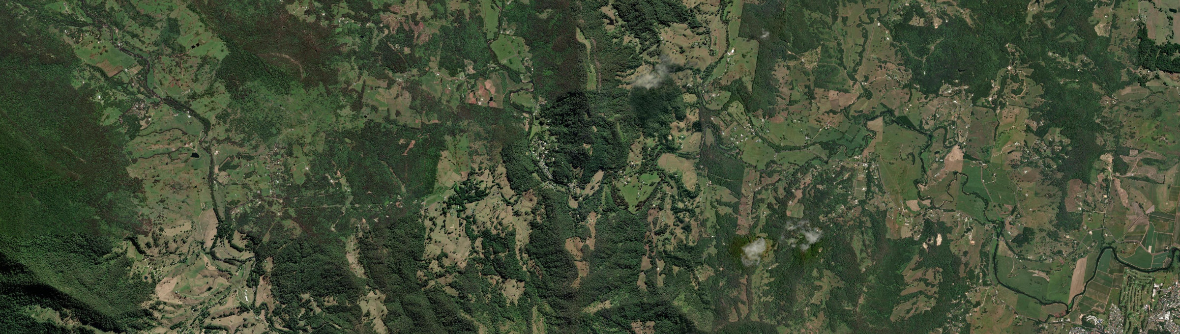 Aerial view of Chillingham, NSW