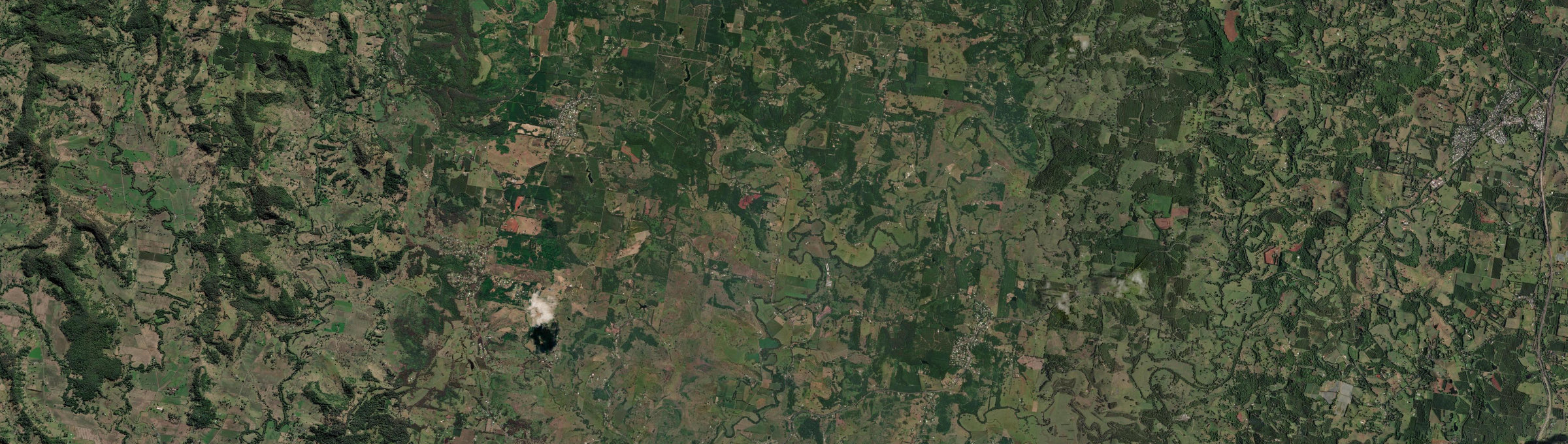 Aerial view of Corndale (NSW), NSW
