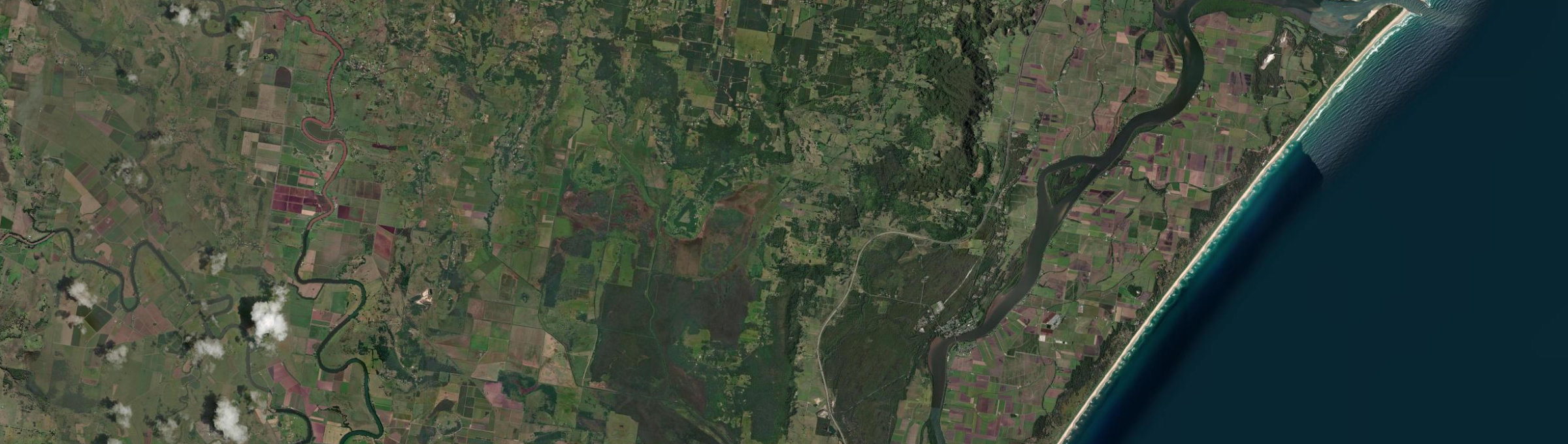 Aerial view of Meerschaum Vale, NSW