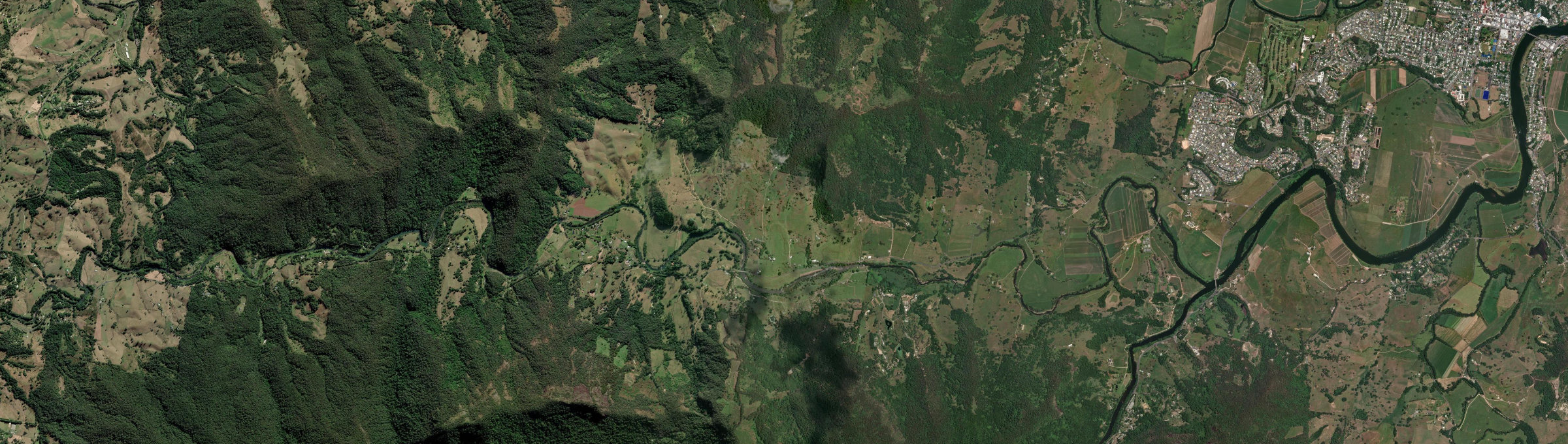 Aerial view of Eungella (NSW), NSW