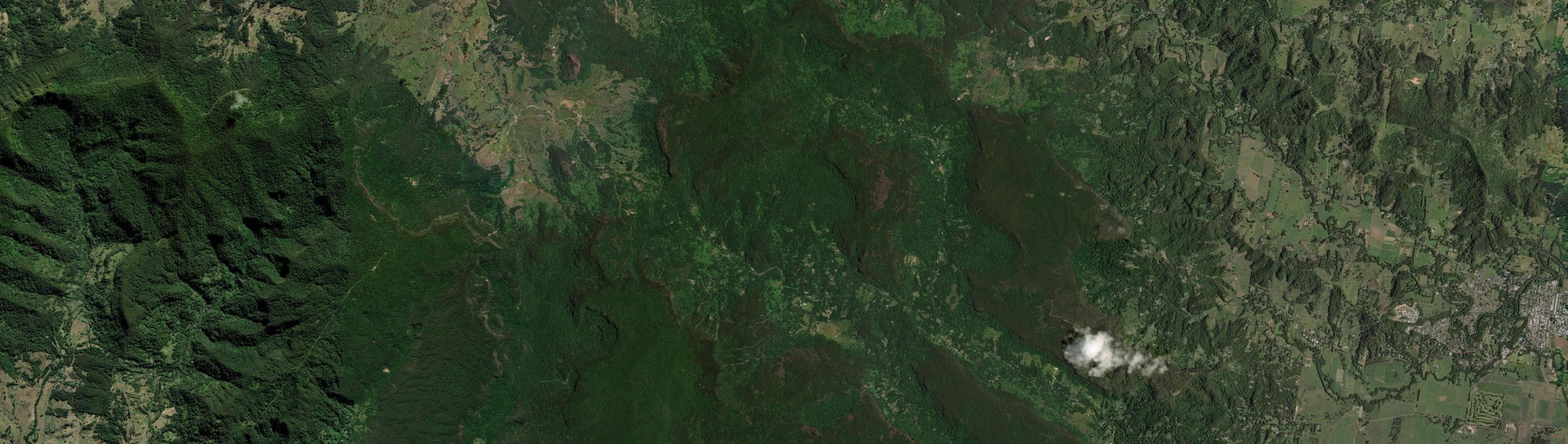 Aerial view of Huonbrook, NSW