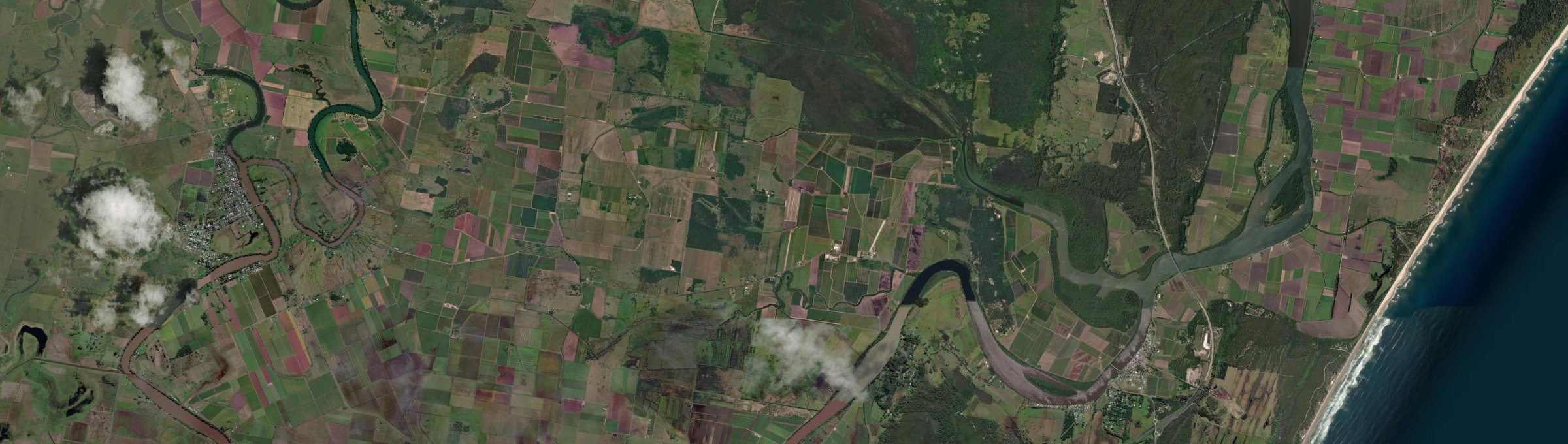 Aerial view of Dungarubba, NSW