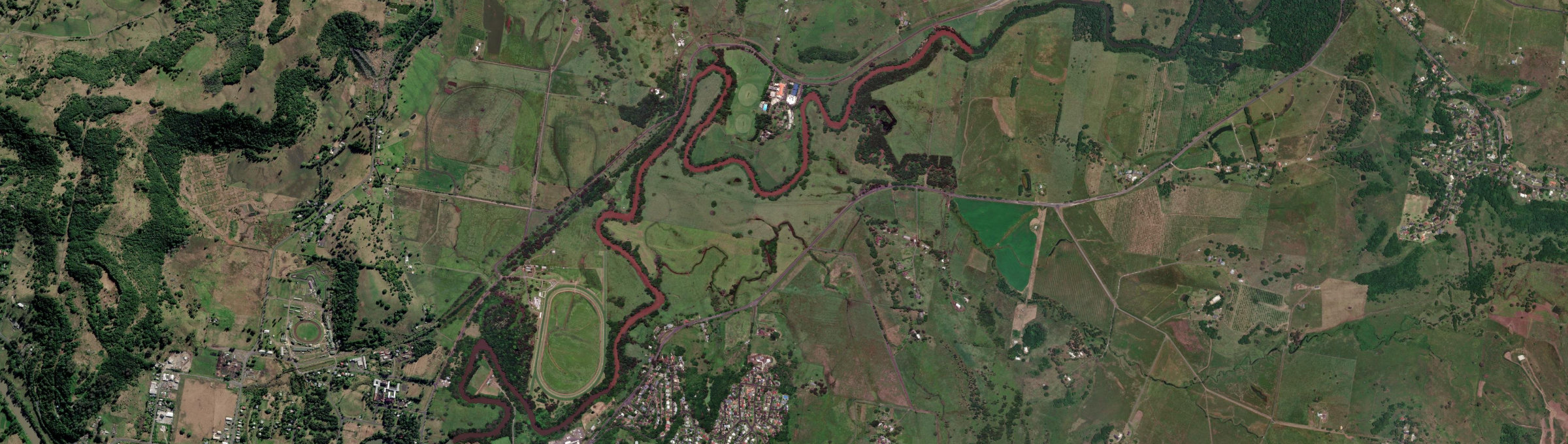 Aerial view of Howards Grass, NSW
